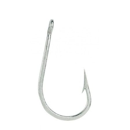 Mustad Southern And Tuna Hook, Size 110, Forged, Knife Edge Point, Ringed Eye, Duratin, 10PK 7691-DT-11/0-10